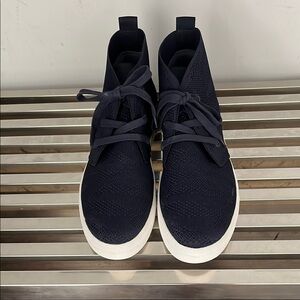 Men's Navy Knit Sneakers